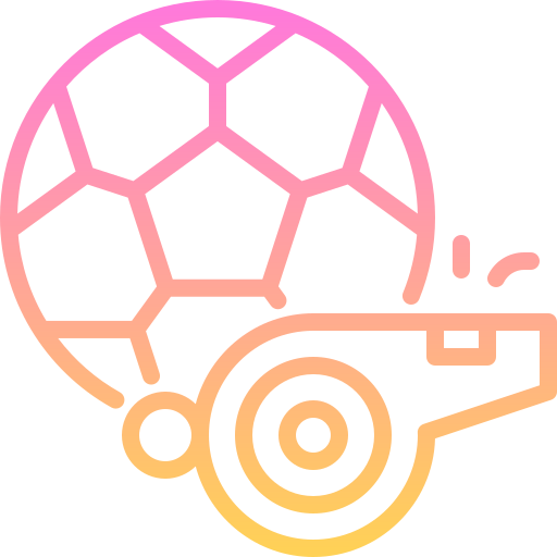 Icono de pelota con silbato